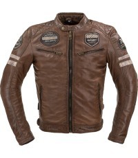 Men’s Leather Jacket W-TEC Milano - Brown