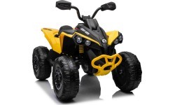 Elektrinis keturratis Maverick ATV, geltonas