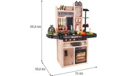 Детская кухня KitchenEtte с проточной водой, 65 предметов