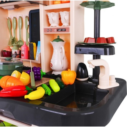 Детская кухня KitchenEtte с проточной водой, 65 предметов