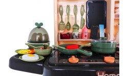 Vaikiška virtuvėlė KitchenEtte su tekančiu vandeniu, 65 dalys