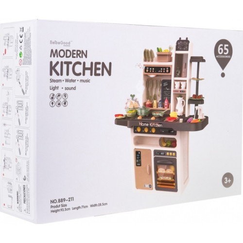 Детская кухня KitchenEtte с проточной водой, 65 предметов