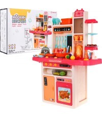 Vaikiška virtuvėlė KitchenEtte su čiaupu ir vandeniu, 65 dalys