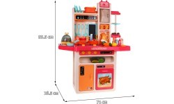 Vaikiška virtuvėlė KitchenEtte su čiaupu ir vandeniu, 65 dalys