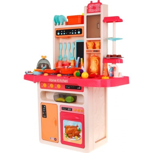 Vaikiška virtuvėlė KitchenEtte su čiaupu ir vandeniu, 65 dalys