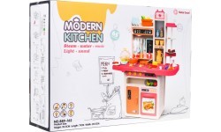 Vaikiška virtuvėlė KitchenEtte su čiaupu ir vandeniu, 65 dalys