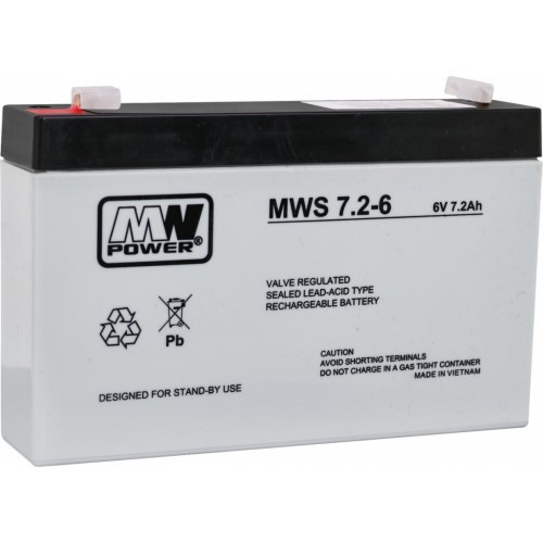 Battery 6V 7,2AH