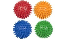 YATE Massage Hedgehog Igel Ball with spikes 7.8 cm red