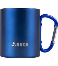 Кружка YATE с карабином COLOR 0,3 л нержавеющая сталь – синяя