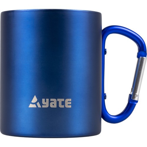 Кружка YATE с карабином COLOR 0,3 л нержавеющая сталь – синяя