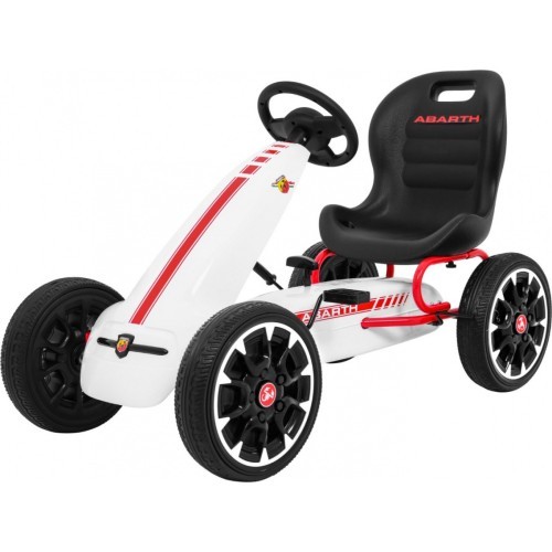 Kartingas Abarth, baltas