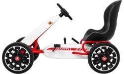 Kartingas Abarth, baltas