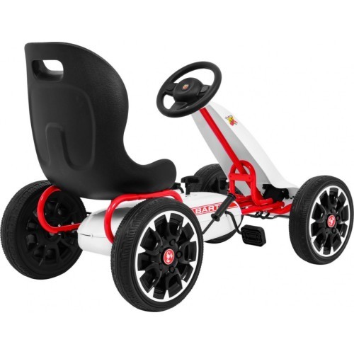 Kartingas Abarth, baltas