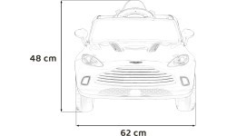 Elektromobilis Aston Martin DBX, raudonas