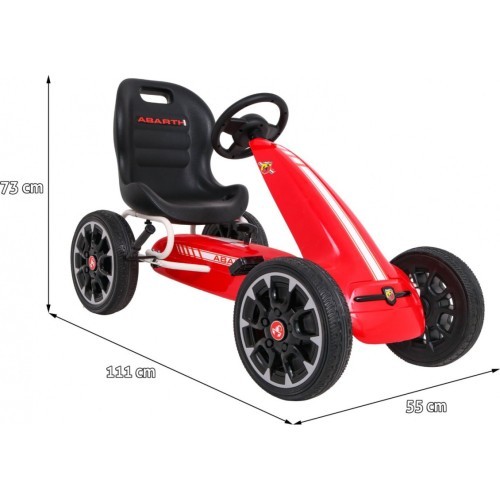 Kartingas ABARTH, raudonas