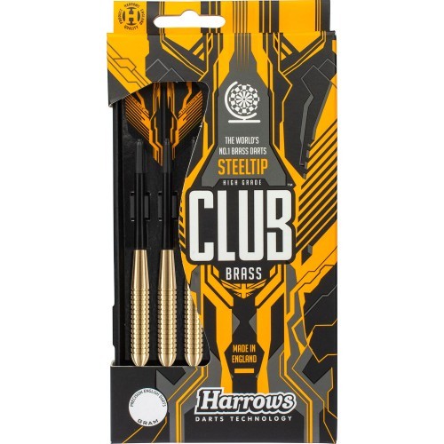 Дротики со стальным наконечником Harrows Club Brass, 3 шт.