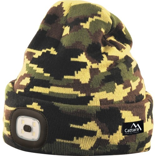 Cap with LED flashlight Cattara Army