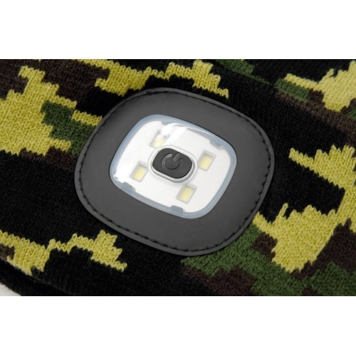 Cap with LED flashlight Cattara Army