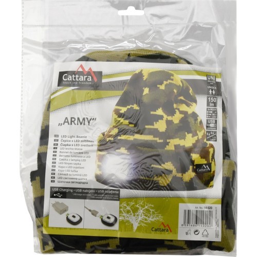 Kepurė su LED žibintuvėliu Cattara Army