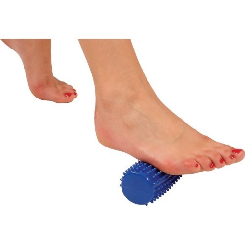 MVS Massage roller with spikes 15 cm blue