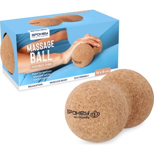 Двойной массажный мяч Spokey Oak (натуральная пробка)