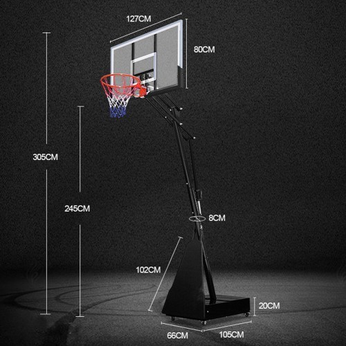 Basketball Hoop w/ Stand inSPORTline Cleveland Steel III