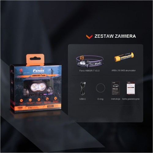 Fenix HM65R-T V2.0 LED flashlight cfiol headlamp