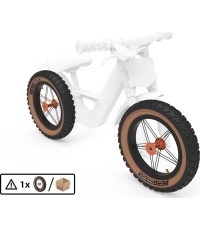 Колесо 12'' All Terrain - черное/оранжевое/бежевое