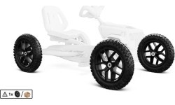 Wheel 10-spoke black 12.5x2.25-8 all terrain, Jeep