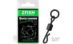 Вертлюг ZFISH с быстросъёмной застёжкой и кольцом, размер 8