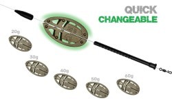 ZFISH Method Feeder rinkinys ZFX 50, 60 g + formelė