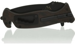 Folding knife BLACK BLADE with safety lock 21,7cm