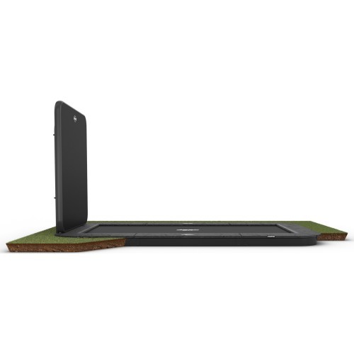 Батут BERG Sports Ultim Champion FlatGround 410 с AeroWall, серый