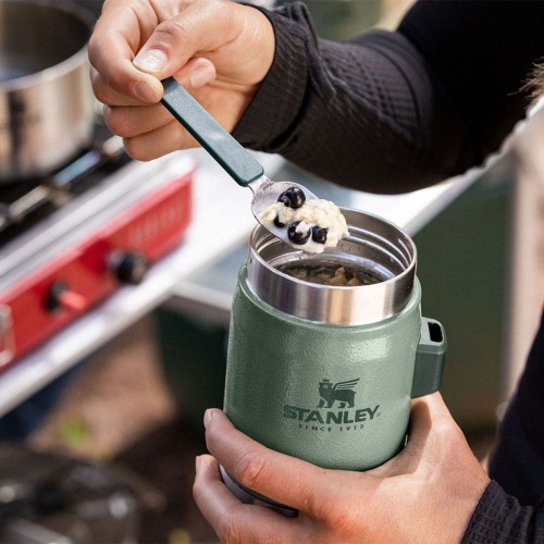 Thermos For Food Stanley Classic Legendary 0.4L, Green, With Spork