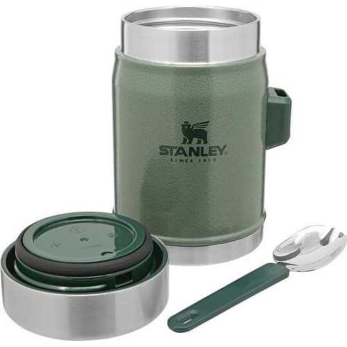 Thermos For Food Stanley Classic Legendary 0.4L, Green, With Spork