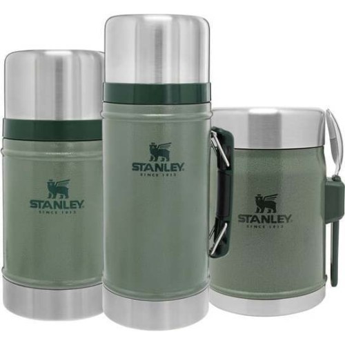 Thermos For Food Stanley Classic Legendary 0.4L, Green, With Spork