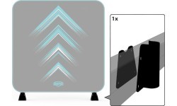 AeroWall spaustukas ir sutvirtinimo plokštelė 2x2