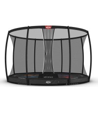Батут BERG Elite InGround 430 Grey Levels + защитная сетка DLX XL