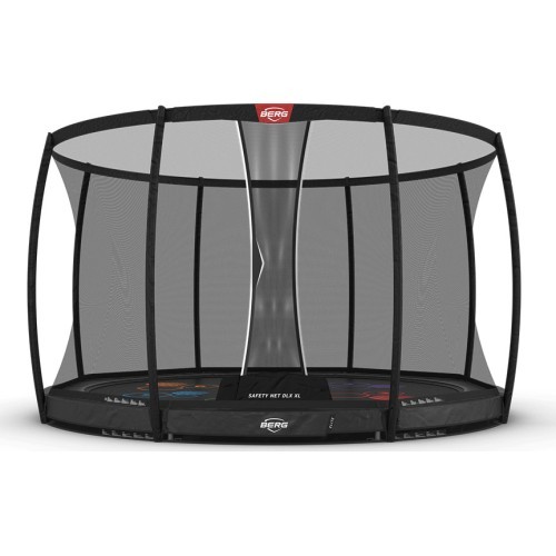 Батут BERG Elite InGround 430 Grey Levels + защитная сетка DLX XL