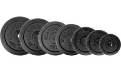 Plieninių svorio diskų komplektas inSPORTline 2x0,5–20 kg