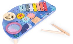 Музыкальный столик с инструментами, морская тема, ECOTOYS