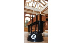 Стойка для бильярда на 9 киев Buffalo 8-Ball, черная
