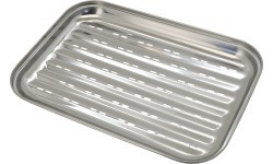 Поднос для гриля из нержавеющей стали Cattara, 34x24 см
