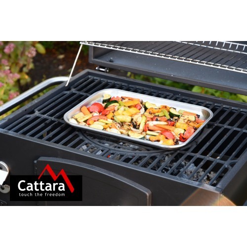 Stainless Steel Grill Tray Cattara, 34x24cm