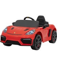 Elektromobilis Porsche 718 Spyder RS, raudonas