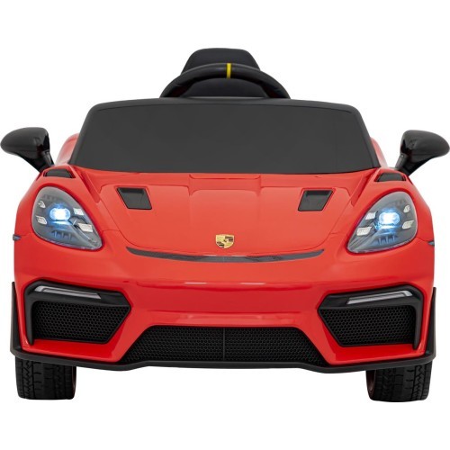 Elektromobilis Porsche 718 Spyder RS, raudonas
