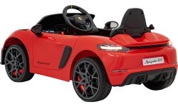Электромобиль Porsche 718 Spyder RS, красный