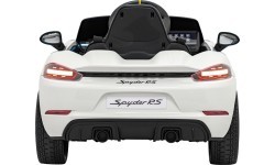 Elektromobilis Porsche Spyder RS 718, baltas