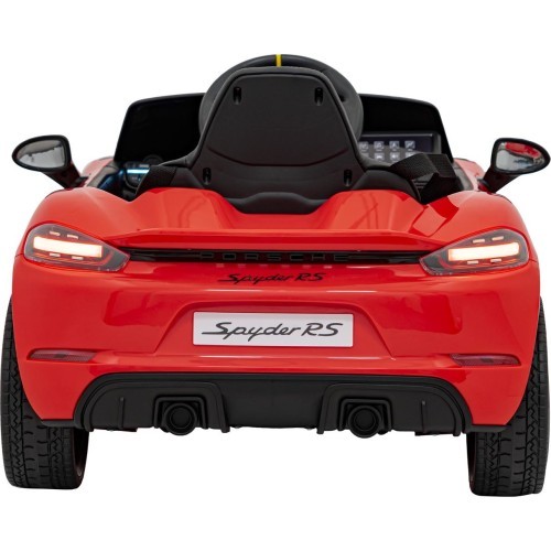 Elektromobilis Porsche 718 Spyder RS, raudonas