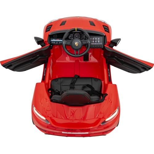 Elektromobilis Porsche 718 Spyder RS, raudonas